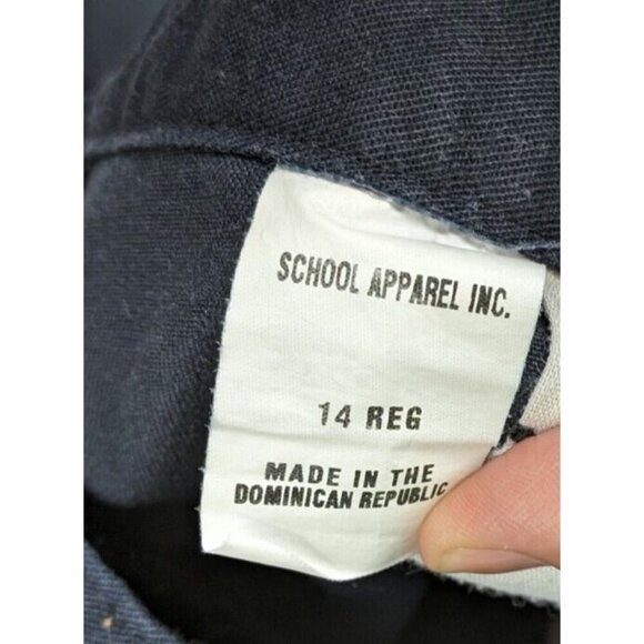 BOY'S BLUE CHINO SCHOOL UNIFORM SHORTS - SIZE 14 ADJUSTABLE WAIST - Picture 5 of 15